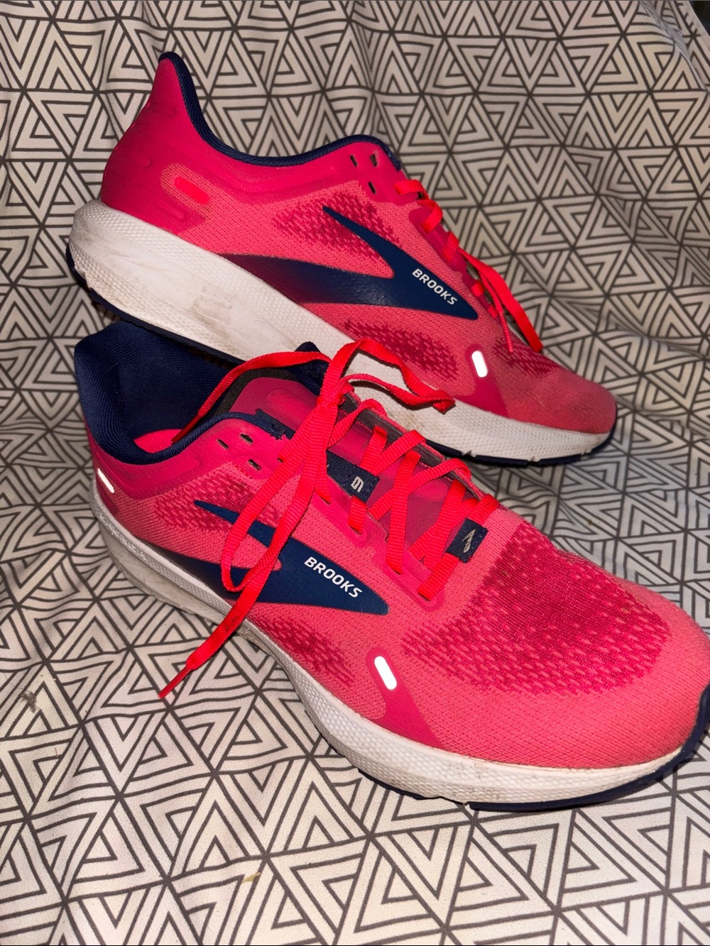 Brooks Women’s Athletic Shoes - Pink with Navy Accents